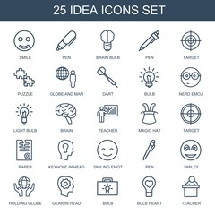 25 idea icons