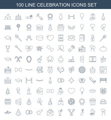 100 celebration icons