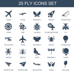 25 fly icons