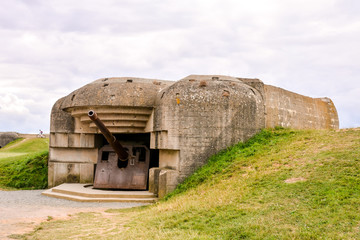 Remains of the Mulberry harbour in Normandy France, Europe