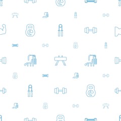 muscle icons pattern seamless white background