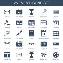 Fototapeta premium 25 event icons