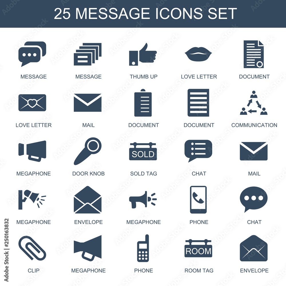 Poster message icons