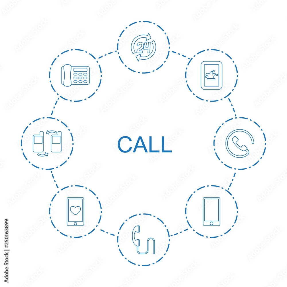 Poster 8 call icons