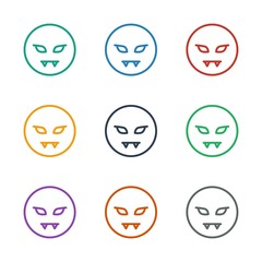 devil emot icon white background