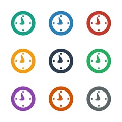 Fototapeta premium clock icon white background