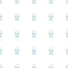 office chair icon pattern seamless white background