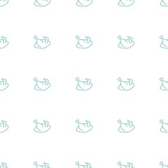 chicken icon pattern seamless white background