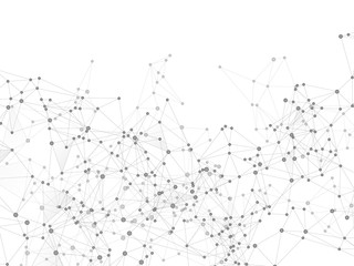 Block chain global network technology concept.