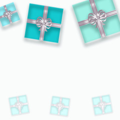 透明感のあるギフトボックスの背景 (誕生日、バレンタインデー、母の日 、クリスマス)