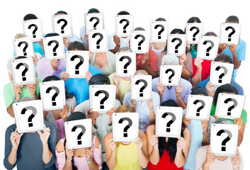 People with question mark