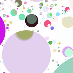 Multicolor geometric circle abstract background seamless pattern