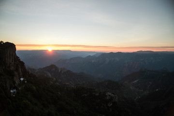 Sunrise on Sierra Tarahumara, Chihuahua, Mexico