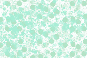abstract green dot splatter  soft color design background  