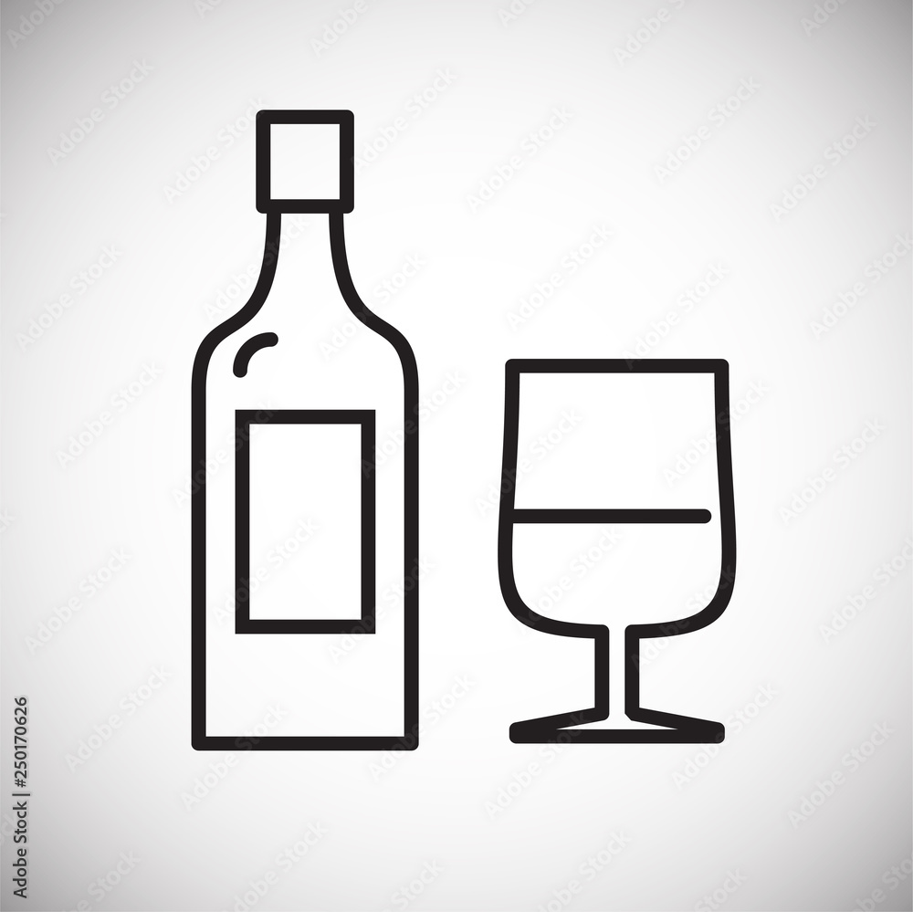 Poster fizzy drink icon on white background for graphic and web design, modern simple vector sign. internet