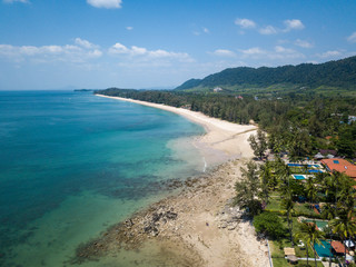 Aerial View of Beach at Koh Lanta Island, Thailand