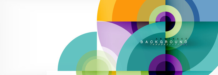 Obraz premium Modern circle background