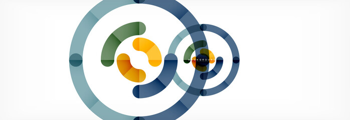 Linear design circle background