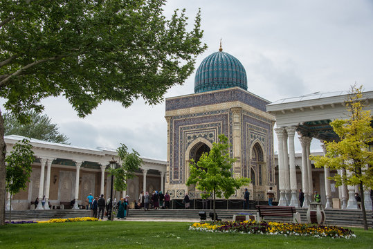 Imam al-Bukhari Mausoleum in Samarkand, Uzbekistan