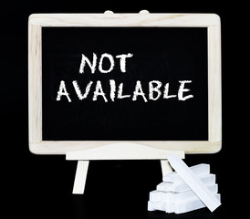 Not available blackboard