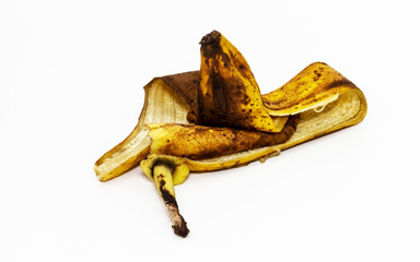 Braune Bananenschale