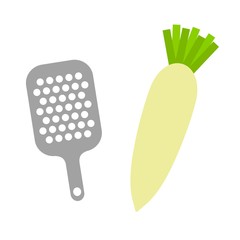 おろし金と大根