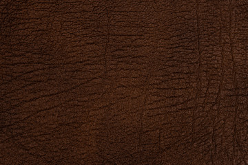 Natural dark leather abstract background 