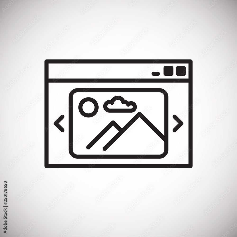 Fototapete Digital image line icon on white background for graphic and web design, Modern simple vector sign. Internet concept. Trendy symbol for website design web button or mobile app