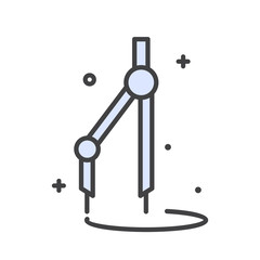 Designer tool line icon on white background for graphic and web design, Modern simple vector sign. Internet concept. Trendy symbol for website design web button or mobile app