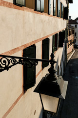 Bassano del Grappa, Veneto, Italy .A street lamp.