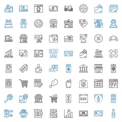 commerce icons set
