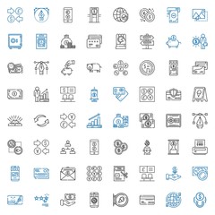 banking icons set