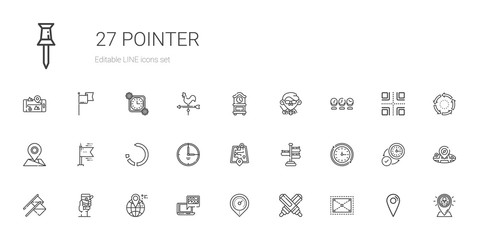 pointer icons set