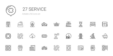 service icons set