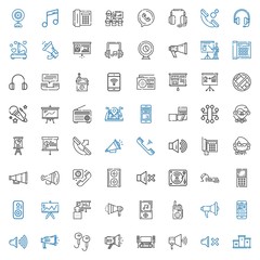 speaker icons set