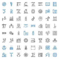 engineering icons set