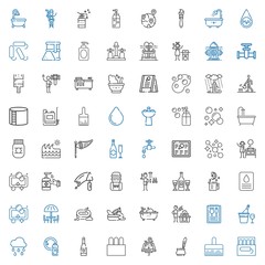 drop icons set