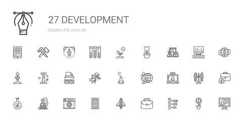development icons set
