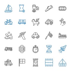 speed icons set