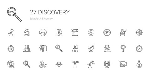 discovery icons set