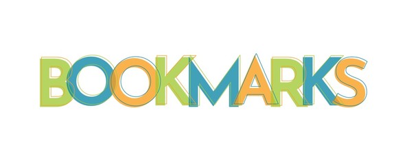 Bookmarks word concept