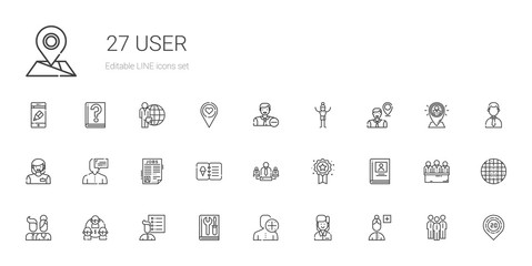 user icons set