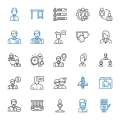 teamwork icons set