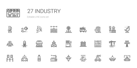 industry icons set