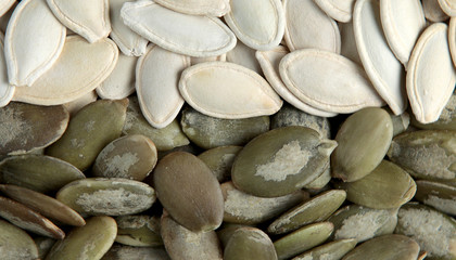 Organic and healthy pumpkin seeds