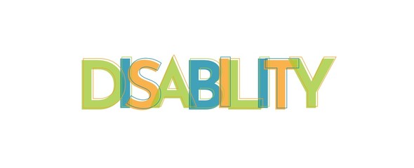 Disability word concept
