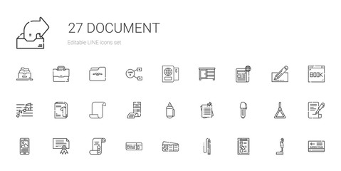 document icons set