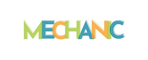 Mechanic word concept