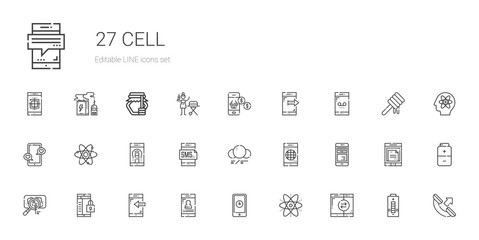 cell icons set