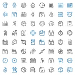 deadline icons set